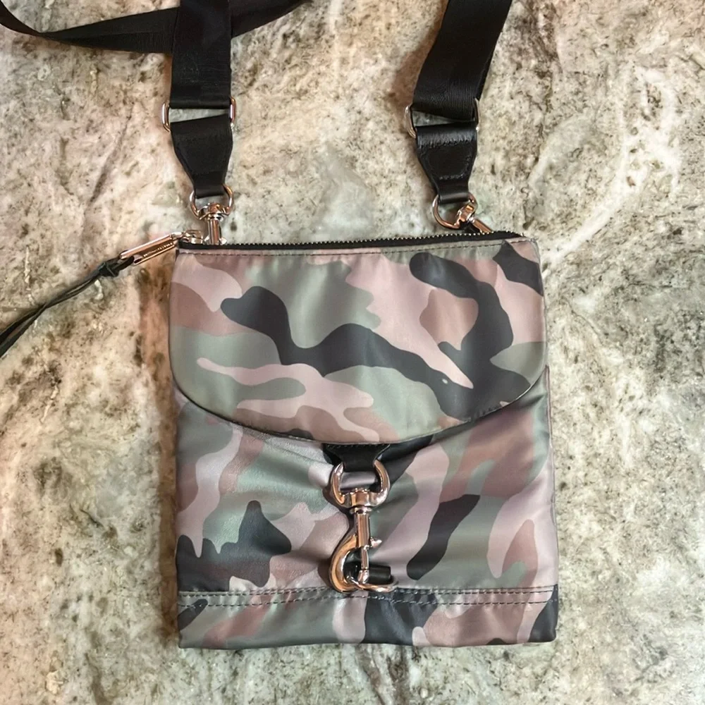 Rebecca Minkoff Nylon Toggle Flap Crossbody Camouflage